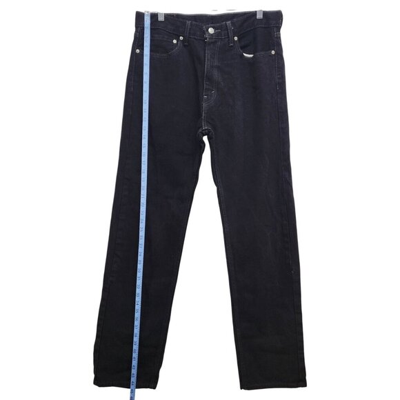 Levis 505 Mens Straight Leg Jeans W34 L34 Black Denim - Picture 8 of 11